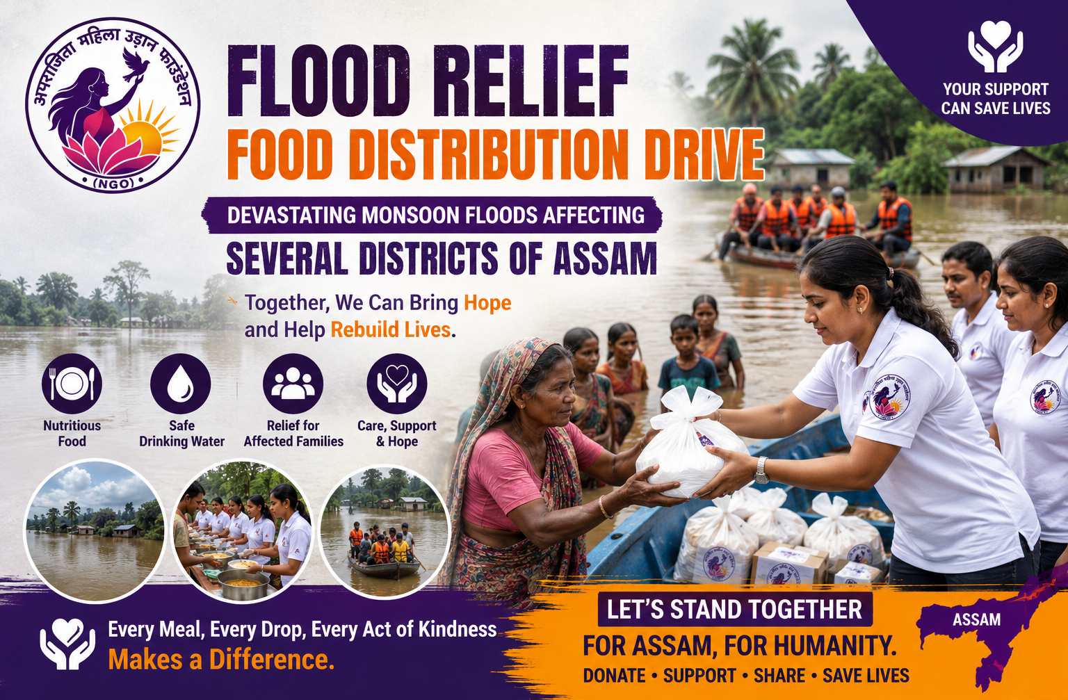 Flood Relief Food Distribution Drive